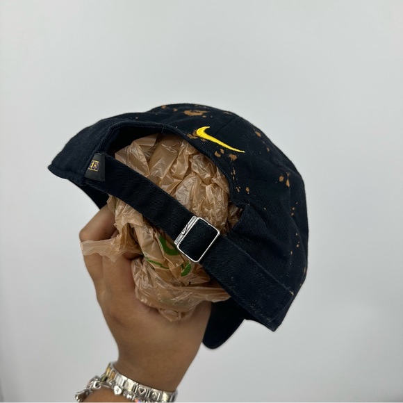 Nike ECU Pirates Custom Bleach Splatter Dad Hat OS Embroidered - Picture 5 of 8